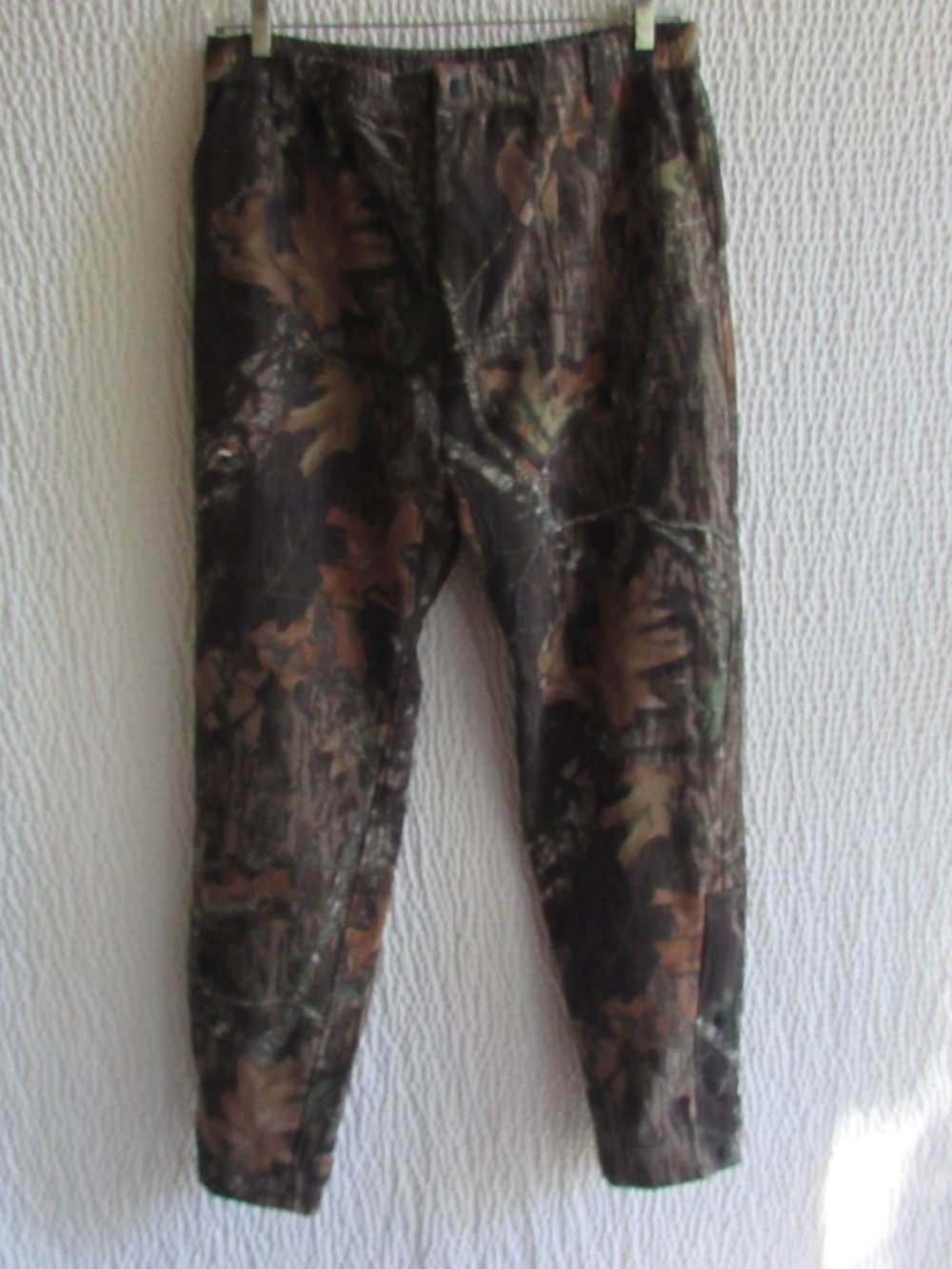 Mens Camo Pants XL Wind Resistant Lamination Fleece Outer Shell Red Head Zip